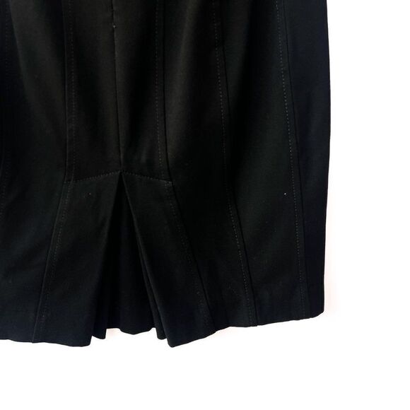 Express Black Pleated Accordion Detail Pencil Business Skirt Size 2 - Picture 8 of 8